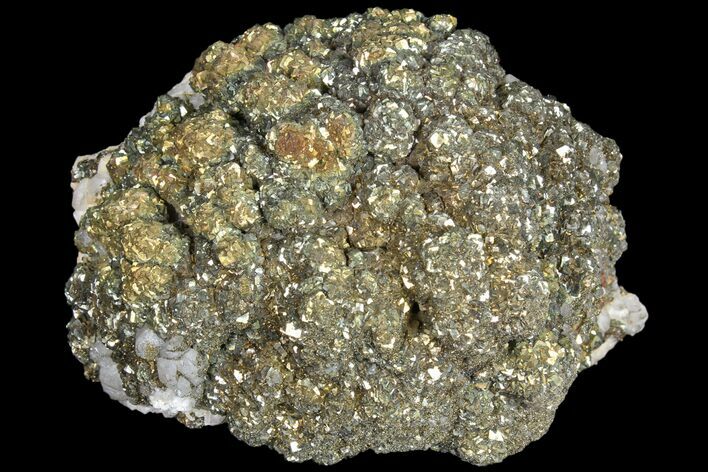 Pyrite On Calcite - Morocco #80729